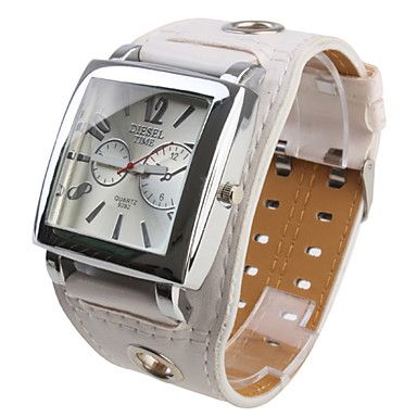 Relógio Moderno de Mulhaer com Bracelete Branca